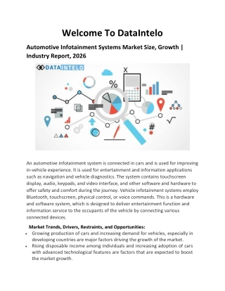 Automotive Infotainment Systems Market Size, Growth | Industry Report, 2026