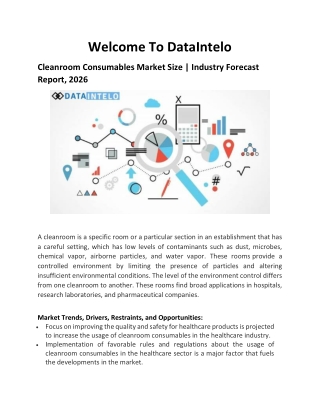 Cleanroom Consumables Market Size | Industry Forecast Report, 2026