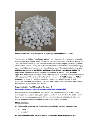 Sodium Percarbonate Market