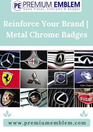 Premium Emblem | Create Quality Metal Chrome Badges & Labels