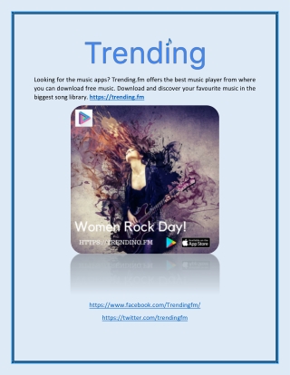 Music Download App(Trending.fm)