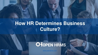 How HR Determines Business Culture?