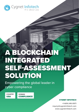 A Blockchain Integrated Self-assessment Solution