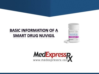 Basic information of a smart drug Nuvigil
