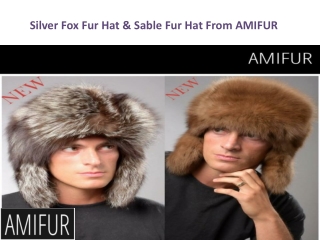 New designed silver fox fur hats