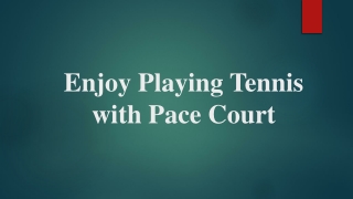 Tennis Court Resurfacing