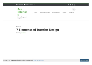 7 Elements of Interior Design