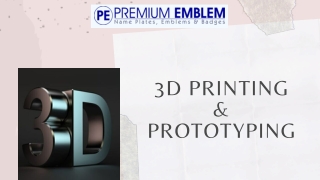 3D Printing & Prototyping | Make The Product Ideal