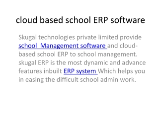 Pick the Best School ERP for your School