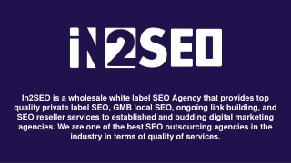 White Label SEO - In2SEO