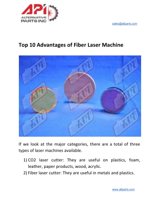 Top 10 Advantages of Fiber Laser Machine