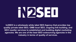 White Label SEO - In2SEO