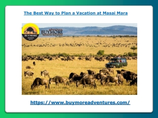 The Best Way to Plan a Vacation at Masai Mara