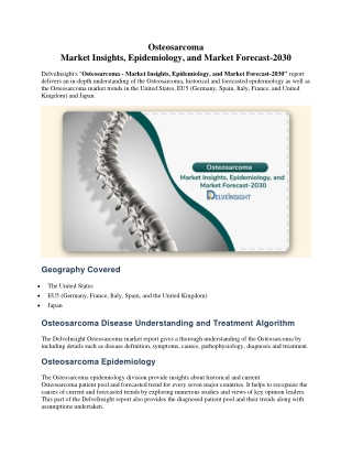 Osteosarcoma Market