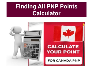 Find Alberta Manitoba Saskatchewan PNP Points Calculator