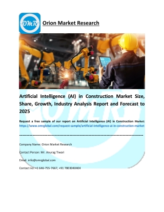 Artificial Intelligence (AI) in Construction Market