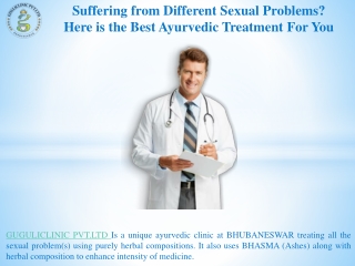 Suffering from Different Sexual Problems?Here is the Best Ayurvedic Treatment For You