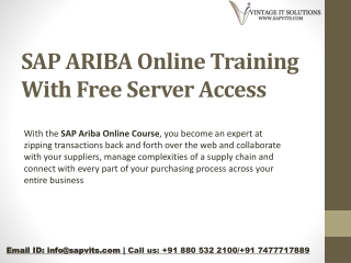 sap ariba training online | sap ariba training