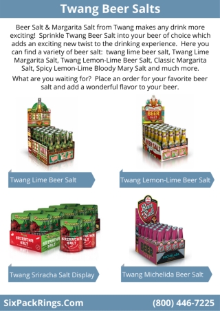 Twang Beer Salts