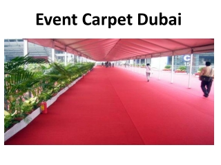 Event Carpet Dubai