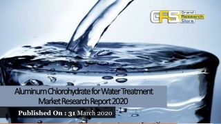 Aluminum Chlorohydrate for Water Treatment Market Research Report 2020