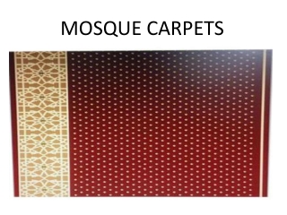 Mosque carpet