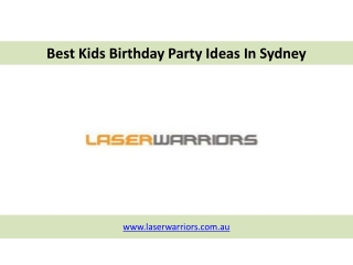 Best Kids Birthday Party Ideas In Sydney