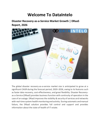 Disaster Recovery-as-a-Service Market Growth | DRaaS Report, 2026