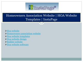 Hoa website design