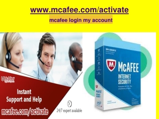 mcafee login my account