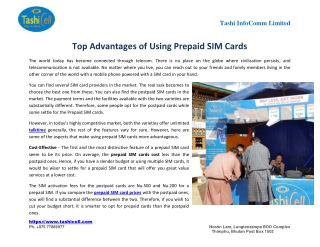 Top Advantages of Using Prepaid SIM Cards