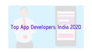 Top App Developers India 2020