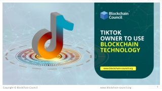 TikTok Owner to Use Blockchain Technology