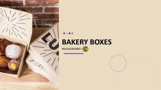 Custom Printed Bakery Packaging boxes