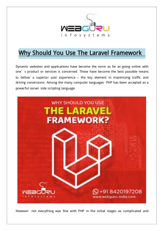 How Is Laravel Beneficial To Your Business Enterprise