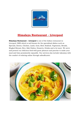 5% Off - Himalaya Pakistani Indian Restaurant liverpool, NSW