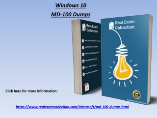 2020 Updated Microsoft MD-100 Exam Dumps