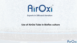 AirOxi Tube for Biofloc
