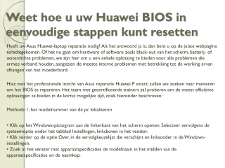 Huawei reparatie eindhoven online betere service krijgen