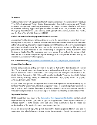 Automotive Test Equipment Market Size