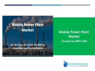 Mobile power Plant Market to grow at a CAGR of 4.06% - Analysis by Knowledge Sourcing