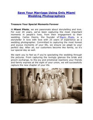 Destination Wedding Photographer