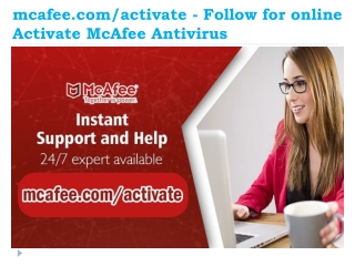 mcafee.com/activate - Follow for online Activate McAfee Antivirus