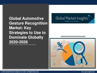 Global Automotive Gesture Recognition Market: Factors Helping to Maintain Strong Position Globally 2020-2026