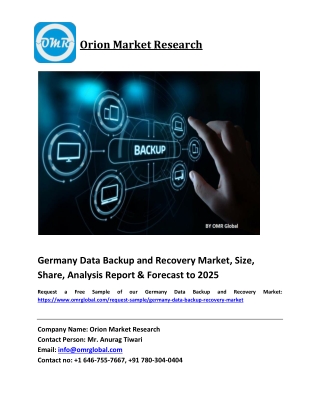 Germany Data Backup and Recovery Market Size, Share and Forecast 2019-2025