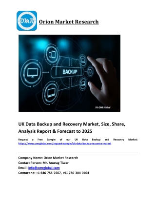 UK Data Backup and Recovery Market Size, Share and Forecast 2019-2025