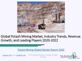 Potash Mining Market Competitive Landscape and Regional Forecast Analysis 2022