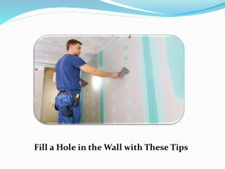 How to fill a hole in the wall - Easily and Properly