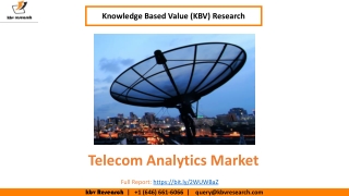 Telecom Analytics Market size is expected to reach $8.7 billion by 2025 - KBV Research