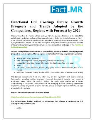 Functional Coil Coatings Market Forecast Insights, Share, Growth and Future Trends